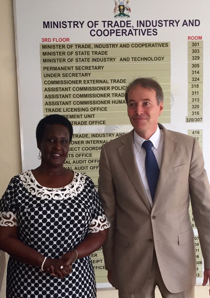 Minister of Trade Industry and Cooperatives Meets EU Head of Delegation to Uganda