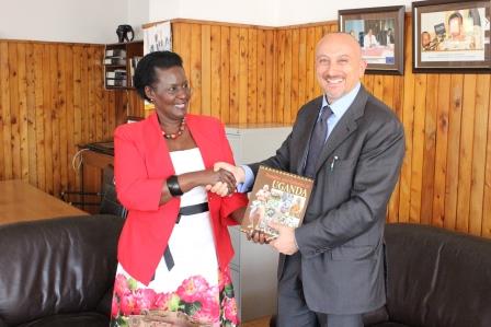 Hon. Amelia Kyambadde Meets Italian Ambassador