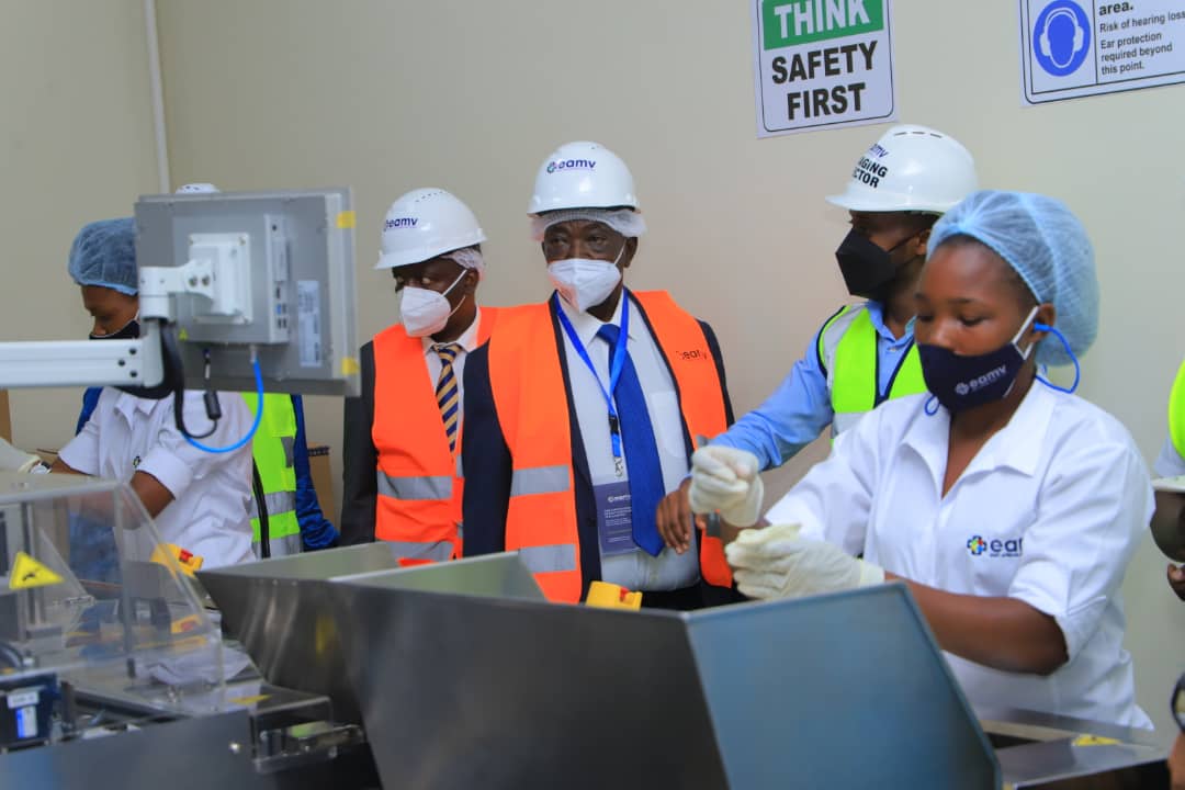 MINISTERS OF TRADE INDUSTRY AND COOPERATIVES VISIT EAST AFRICAN MEDICAL VITALS FACTORY