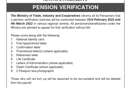 Pension Verification 2022