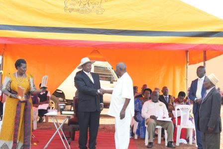 President Yoweri Kaguta Museveni at the COOP Day Celebrations 2016