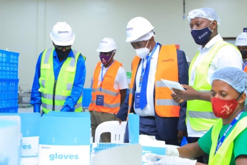 Ministers  Touring the factory